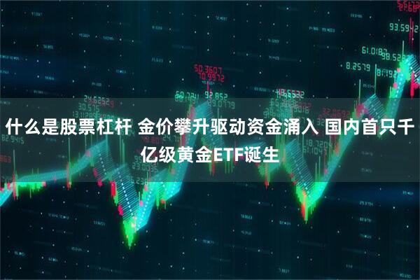 什么是股票杠杆 金价攀升驱动资金涌入 国内首只千亿级黄金ETF诞生